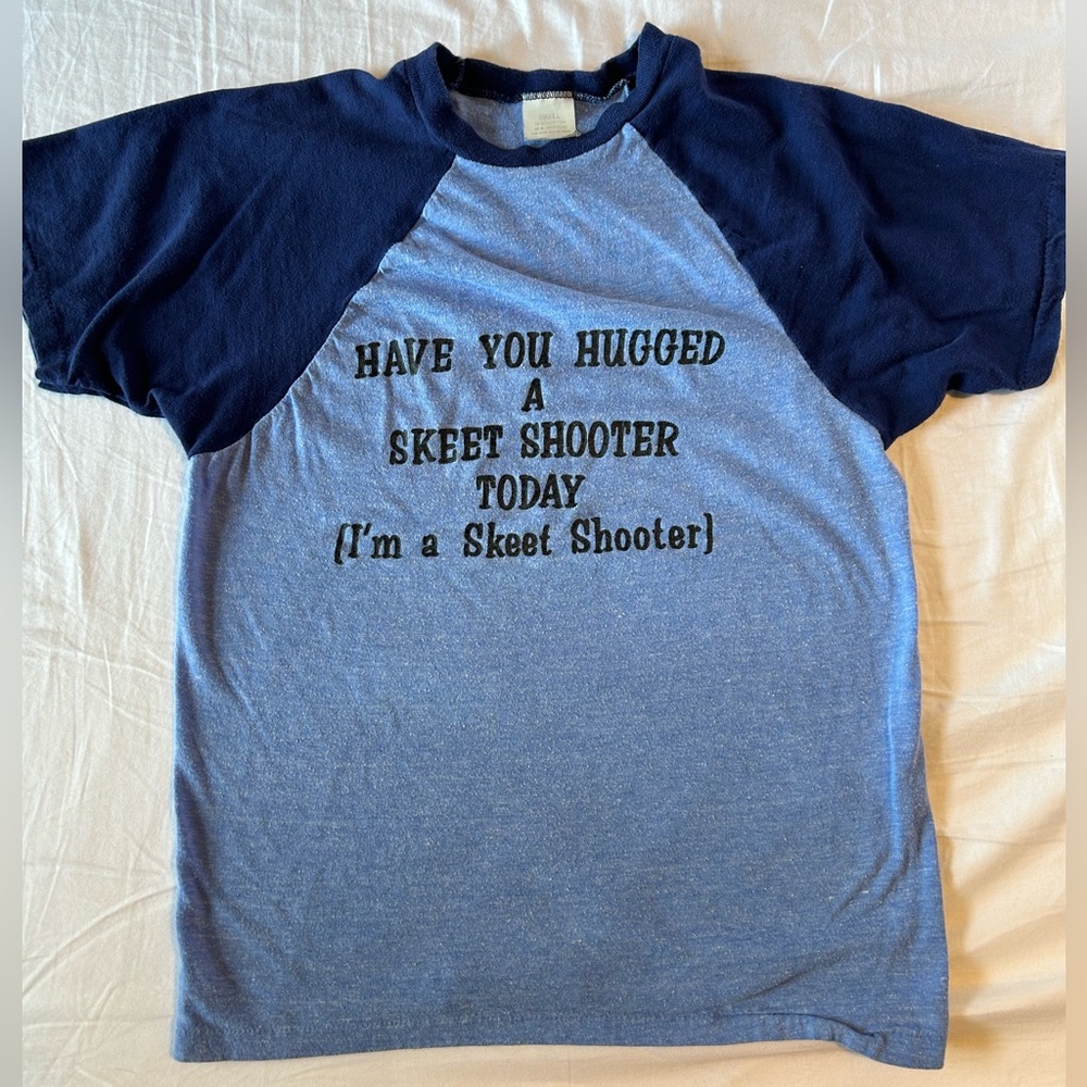Vintage 1980 Skeet Shooter Ringer Tee